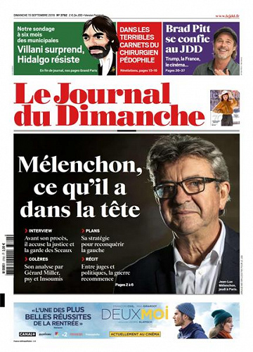Le Journal du Dimanche - 15 Septembre 2019
