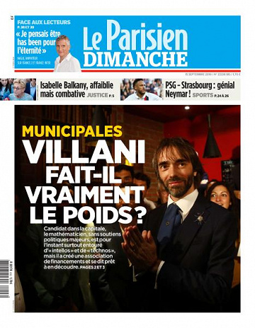 Le Parisien du Dimanche 15 Septembre 2019