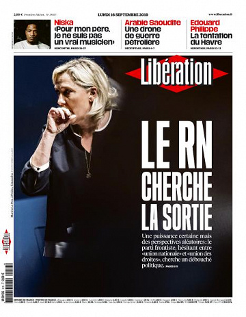 Liberation du Lundi 16 Septembre 2019