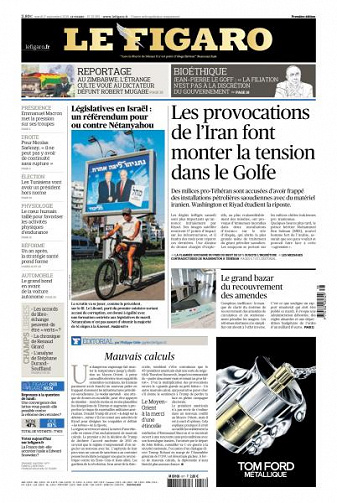 Le Figaro du Mardi 17 Septembre 2019