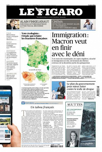 Le Figaro du Mercredi 18 Septembre 2019
