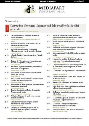 Mediapart - Mercredi 18 Septembre 2019