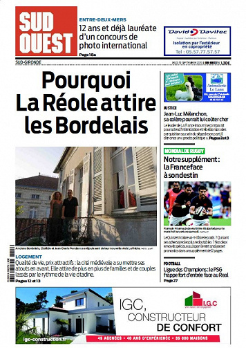 Sud Ouest Sud-Gironde - Jeudi 19 Septembre 2019
