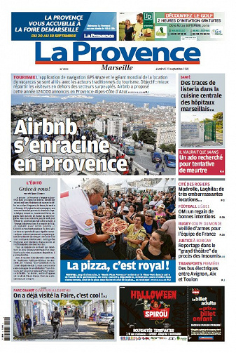La Provence Marseille - Vendredi 20 Septembre 2019