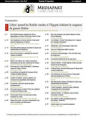 Mediapart - Vendredi 20 Septembre 2019