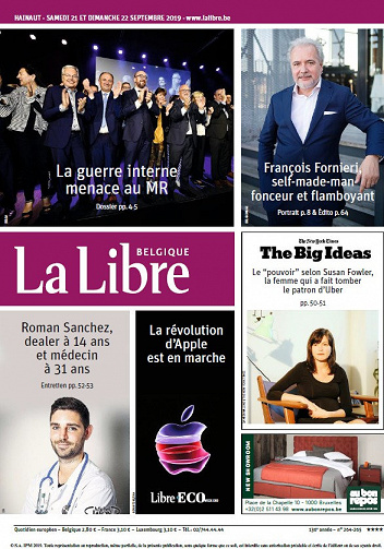 La Libre Belgique - Samedi 21 et Dimanche 22 Septembre 2019