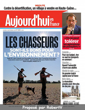 Aujourd’hui en France - Samedi 21 Septembre 2019
