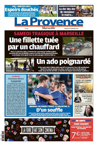 La Provence Marseille - Dimanche 22 Septembre 2019