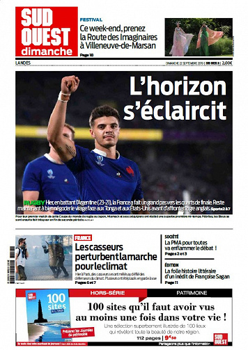 Sud Ouest Dimanche - Landes - Dimanche 22 Septembre 2019
