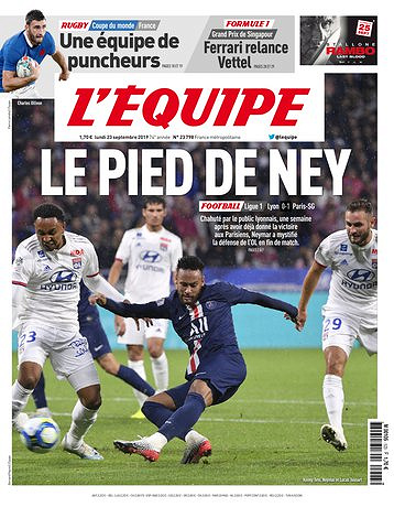 L’equipe du Lundi 23 Septembre 2019