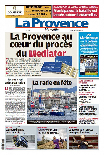 La Provence Marseille - Lundi 23 Septembre 2019