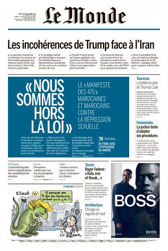 Le Monde du Mardi 24 Septembre 2019