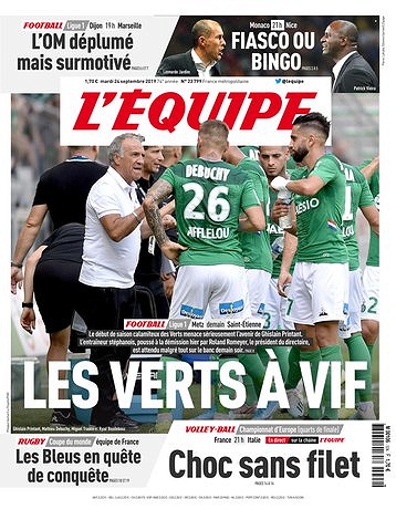 L’equipe du Mardi 24 Septembre 2019