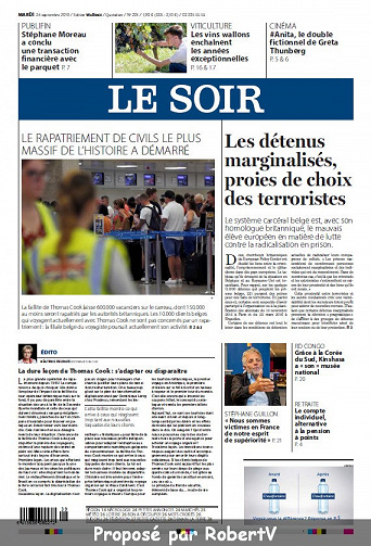 Le Soir - Mardi 24 Septembre 2019