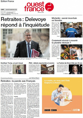 Ouest France - Jeudi 26 Septembre 2019