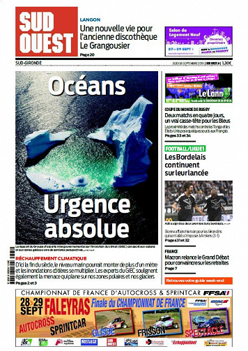 Sud Ouest Sud-Gironde - Jeudi 26 Septembre 2019
