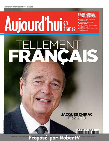 Aujourd’hui en France - Vendredi 27 Septembre 2019