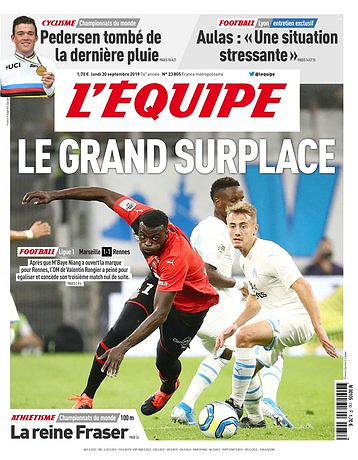 L’equipe du Lundi 30 Septembre 2019