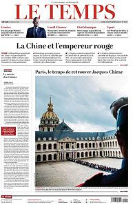 Le Temps du Lundi 30 Septembre 2019