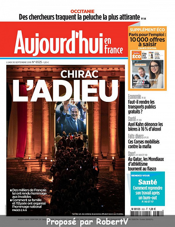 Aujourd’hui en France - Lundi 30 Septembre 2019