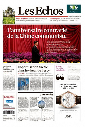 Les Echos du Mardi 1er Octobre 2019