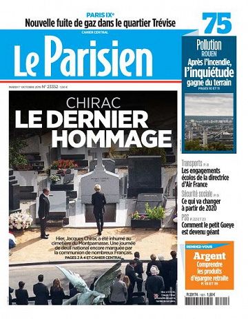 Le Parisien du Mardi 1er Octobre 2019