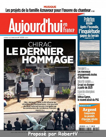 Aujourd’hui en France - Mardi 1er Octobre 2019