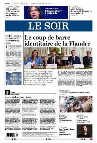 Le Soir - Mardi 1er Octobre 2019