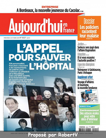 Aujourd’hui en France - Mercredi 2 Octobre 2019