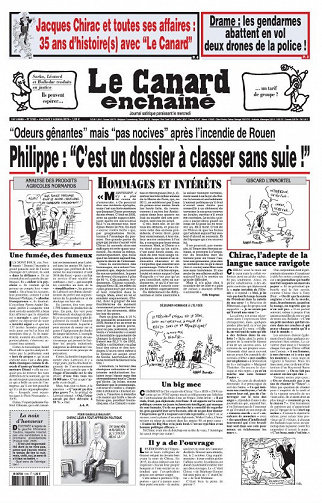 Le Canard enchaîné - Mercredi 2 Octobre 2019