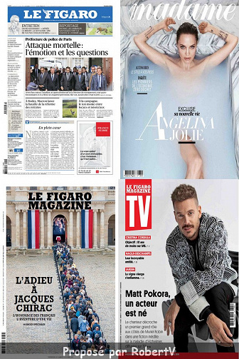 Pack Le Figaro + ses 3 suppléments - Vendredi 4 Octobre 2019