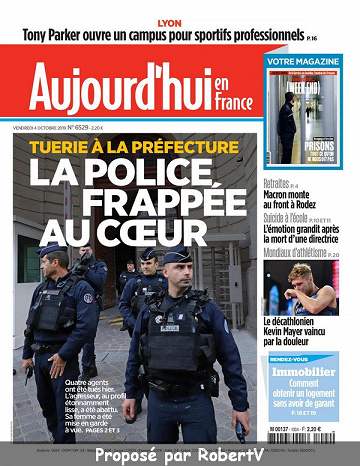 Aujourd’hui en France - Vendredi 4 Octobre 2019