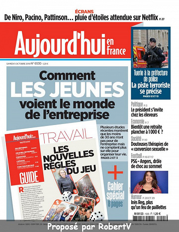 Aujourd’hui en France - Samedi 5 Octobre 2019