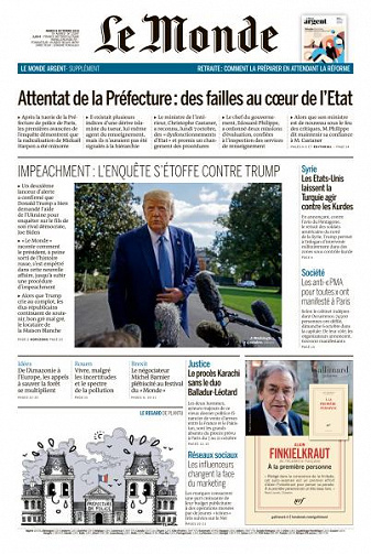 Le Monde du Mardi 8 Octobre 2019