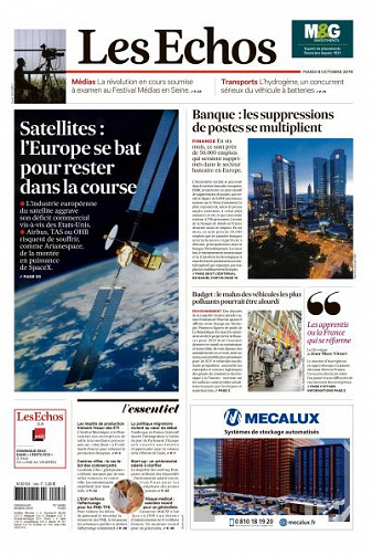 Les Echos du Mardi 8 Octobre 2019