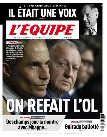 L’equipe du Mardi 8 Octobre 2019