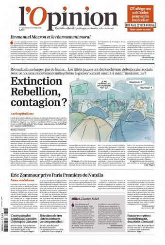 L’Opinion du Mercredi 9 Octobre 2019