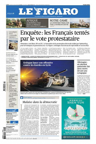 Le Figaro du Jeudi 10 Octobre 2019