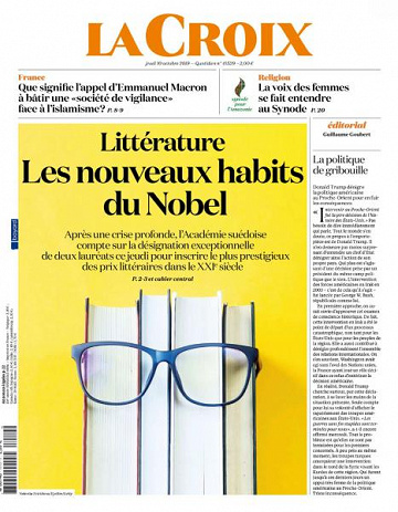 La Croix du Jeudi 10 Octobre 2019