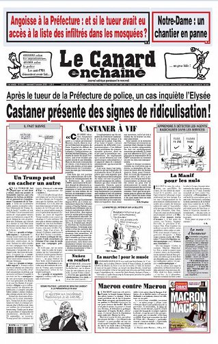 Le Canard enchaîné - Mercredi 9 Octobre 2019