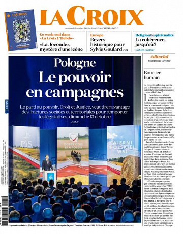 La Croix du Vendredi 11 Octobre 2019