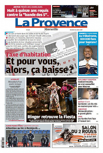 La Provence Marseille - Vendredi 11 Octobre 2019