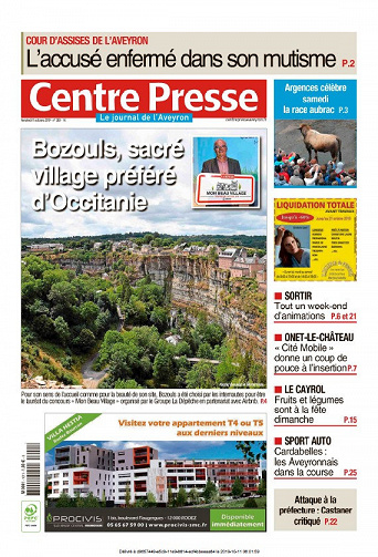 Centre Presse Aveyron - Vendredi 11 Octobre 2019