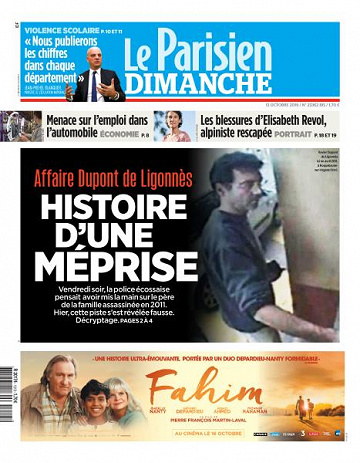 Le Parisien du Dimanche 13 Octobre 2019