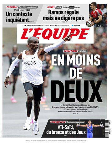 L’equipe du Dimanche 13 Octobre 2019