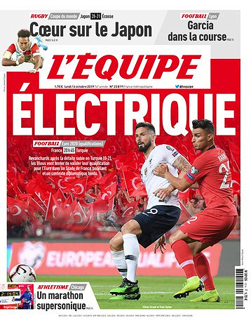 L’equipe du Lundi 14 Octobre 2019