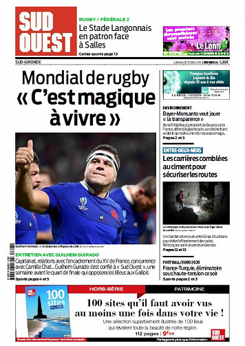 Sud Ouest Sud-Gironde - Lundi 14 Octobre 2019