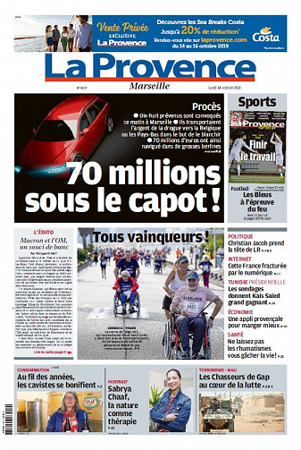 La Provence Marseille - Lundi 14 Octobre 2019