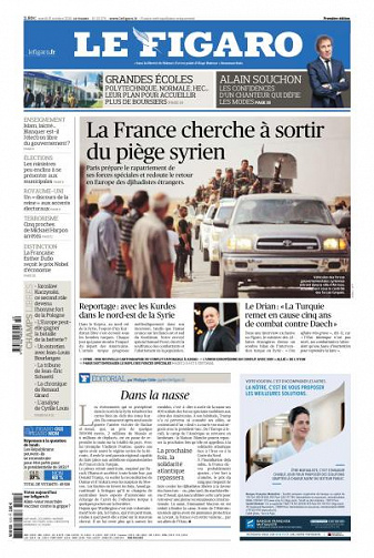 Le Figaro du Mardi 15 Octobre 2019