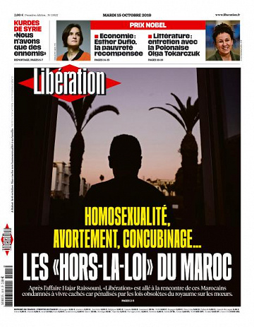 Liberation du Mardi 15 Octobre 2019